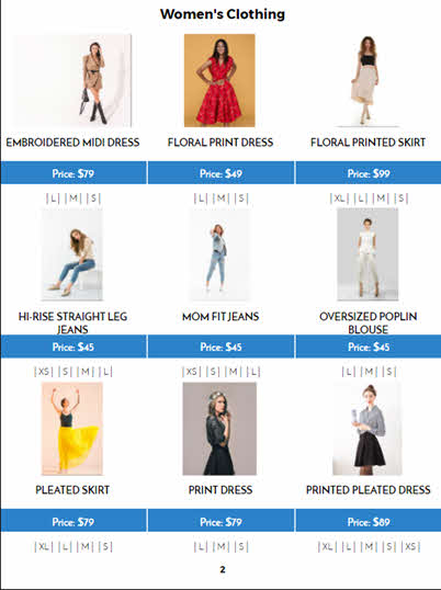 Create Clothing Catalogs, Lookbooks and Line Sheets with Best